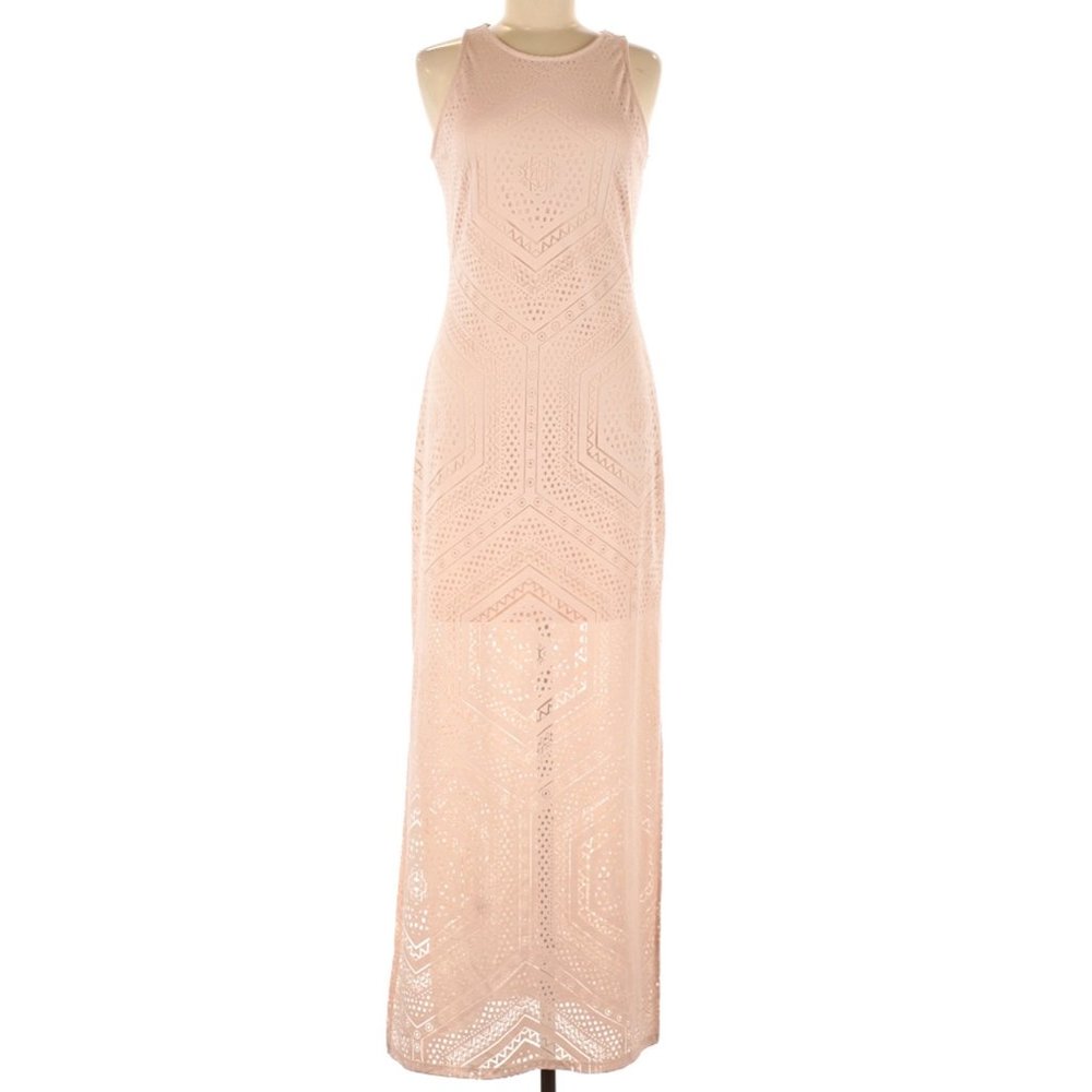 Mossimo Geometric Maxi Dress (NWT), Size M, Serene Peach